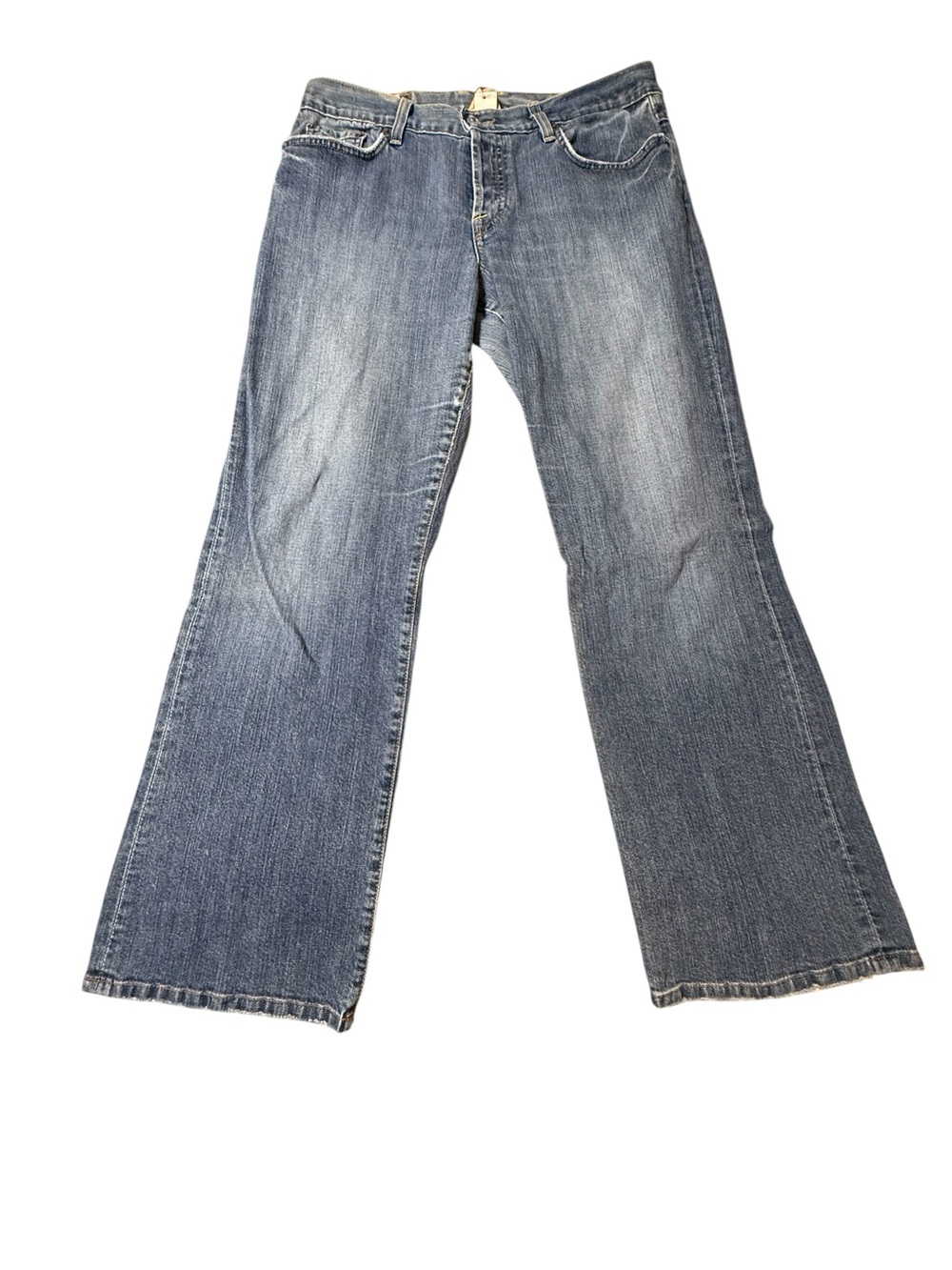 Lucky Brand Women's Jeans Size 12/31 Long Inseam Blue Mid Rise Bootcut Denim